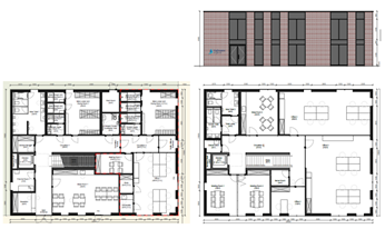Outline Plans and Elevations of Office Building